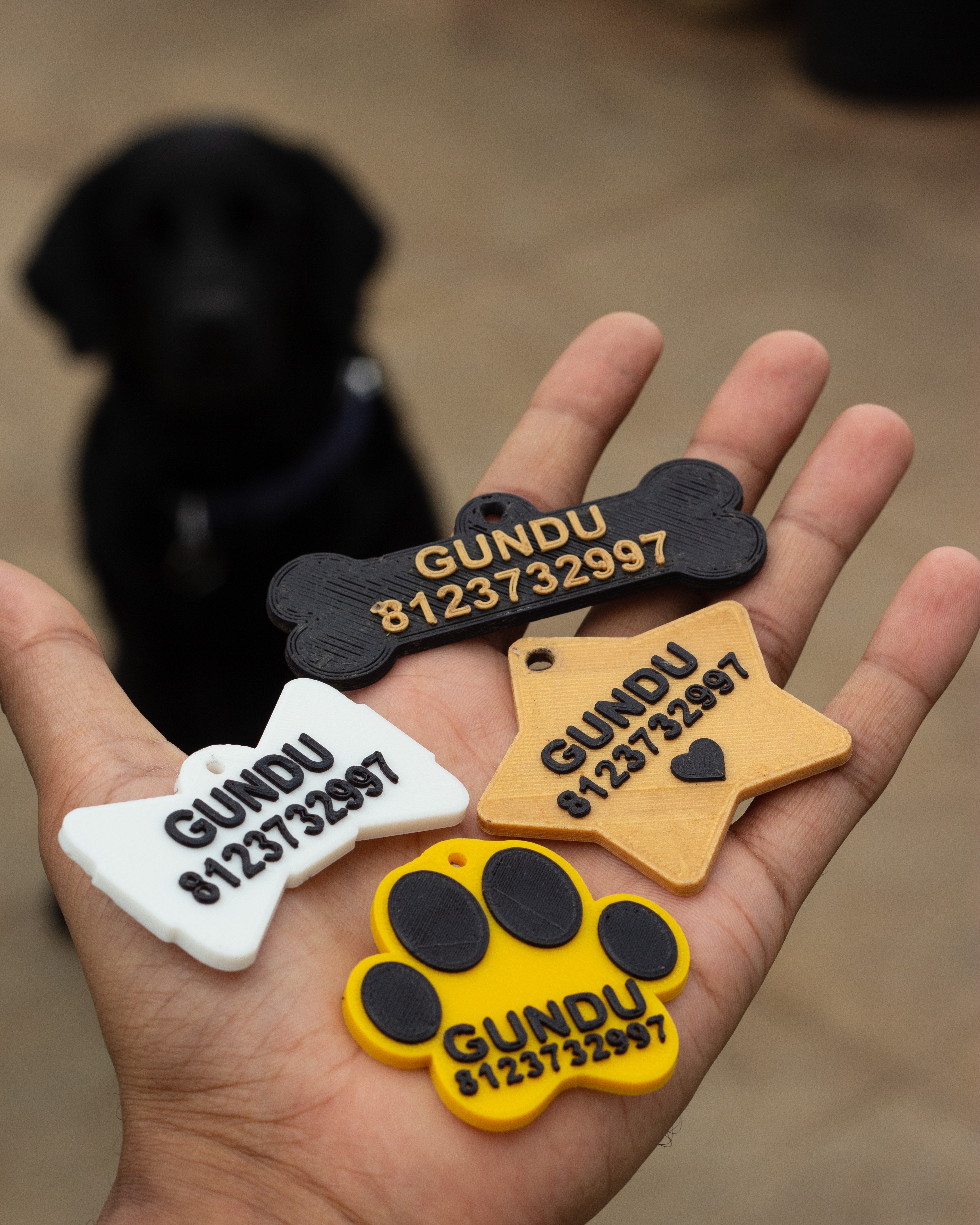 Order dog 2025 name tag