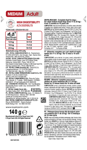 Buy Royal Canin Medium Adult Wet Dog Food Free Shipping All Things Pet